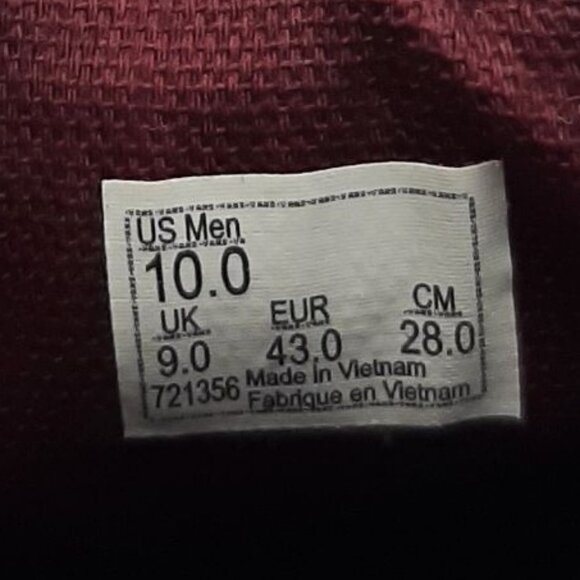 Vans Dark Burgundy Faux Leather (?) Low Top Old Skool Lace Up Sneakers SZ 10 - Picture 12 of 13